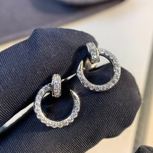 [Plus&Max]JUSTE EARRINGS SILVER DIAMONDS
