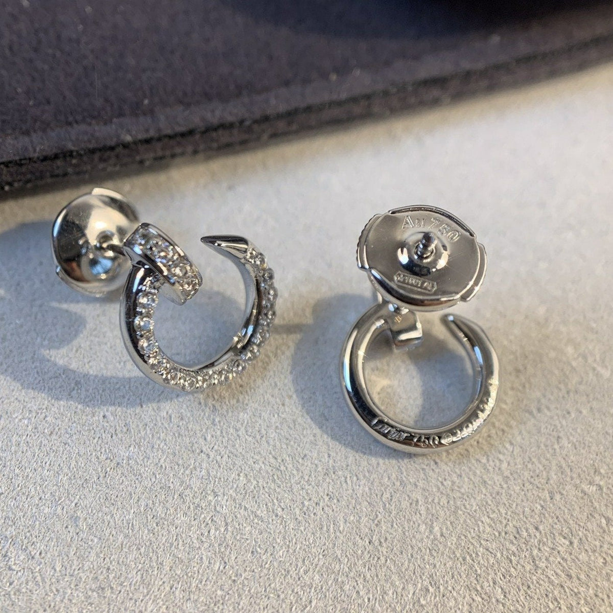 [Plus&Max]JUSTE EARRINGS SILVER DIAMONDS