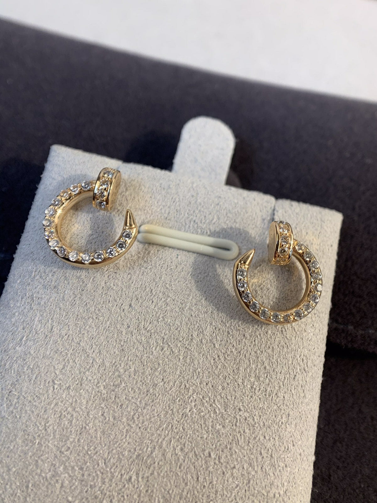 [Plus&Max]JUSTE EARRINGS GOLD DIAMONDS