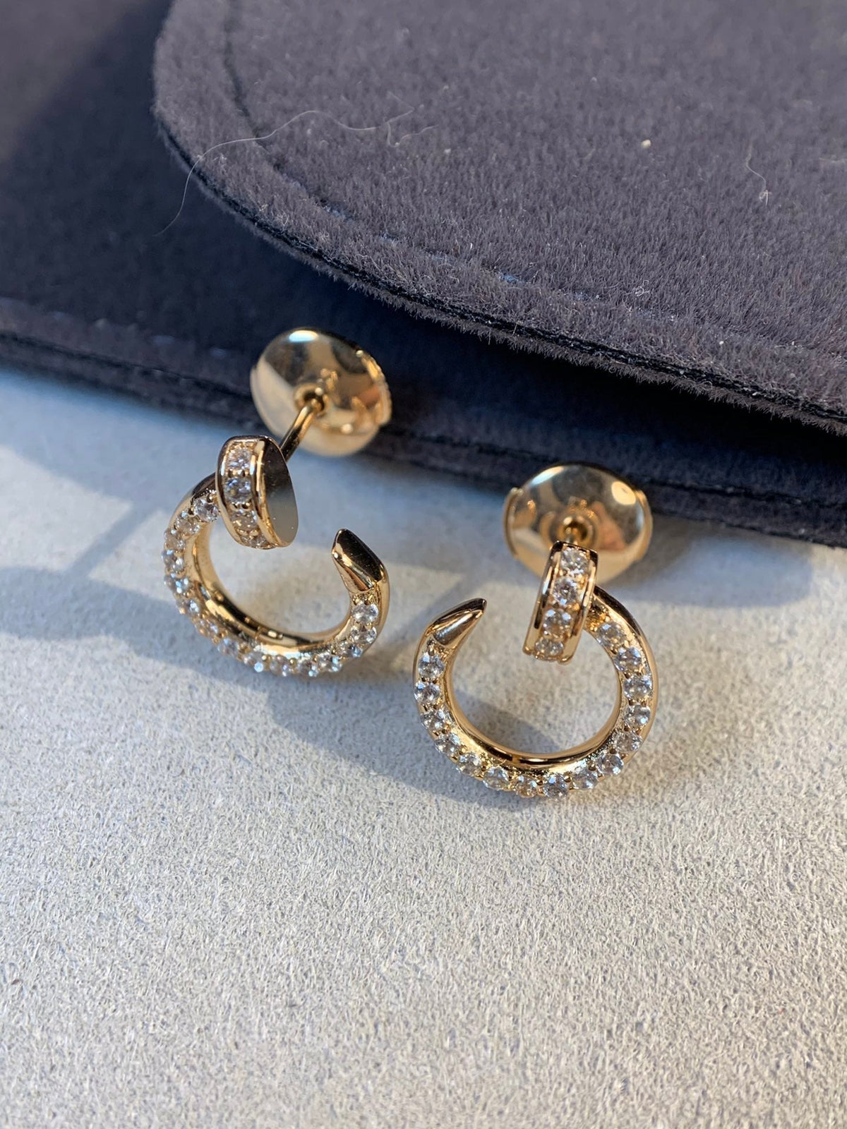 [Plus&Max]JUSTE EARRINGS GOLD DIAMONDS