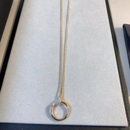 [Plus&Max]JUSTE NECKLACE PINK GOLD