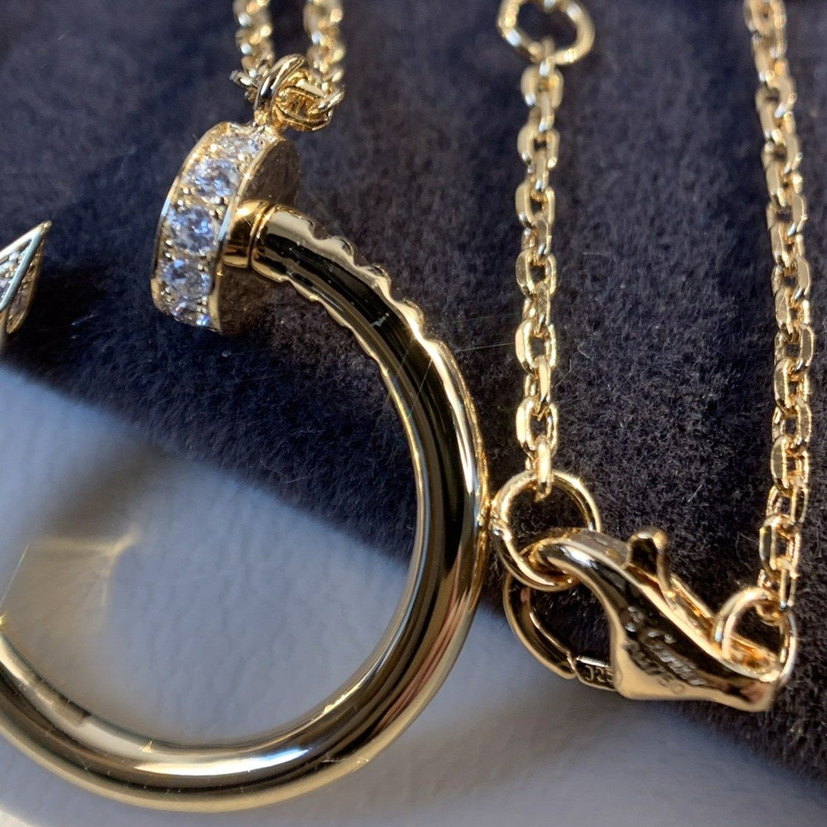 [Plus&Max]JUSTE NECKLACE PINK GOLD