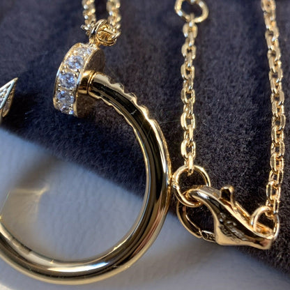 [Plus&Max]JUSTE NECKLACE PINK GOLD