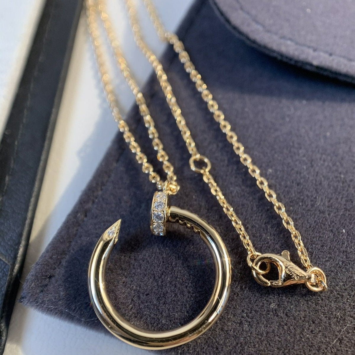 [Plus&Max]JUSTE NECKLACE PINK GOLD