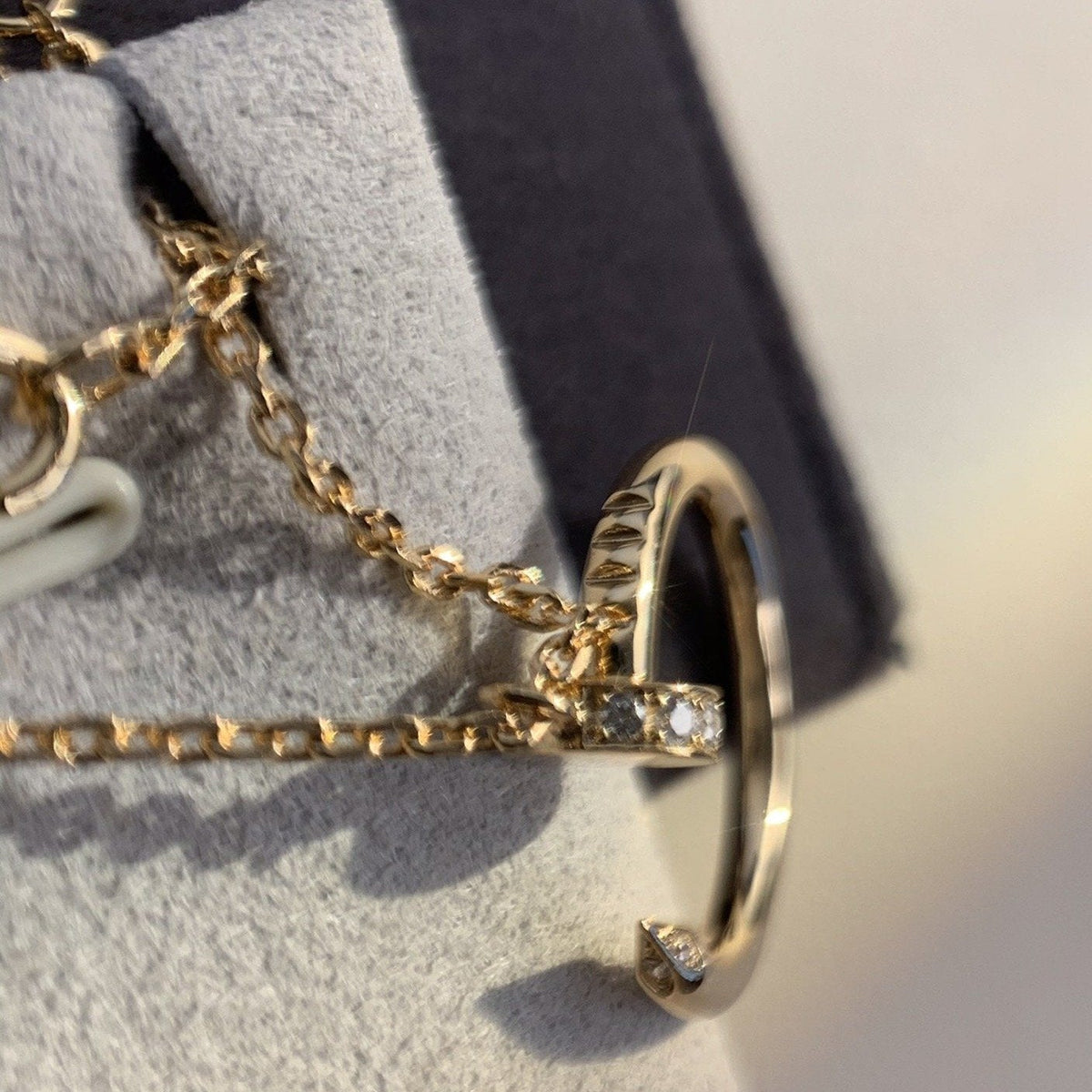 [Plus&Max]JUSTE NECKLACE PINK GOLD