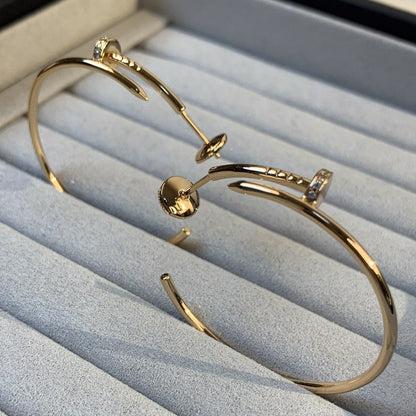 [Plus&Max]JUSTE EARRINGS GOLD DIAMONDS 1.8MM