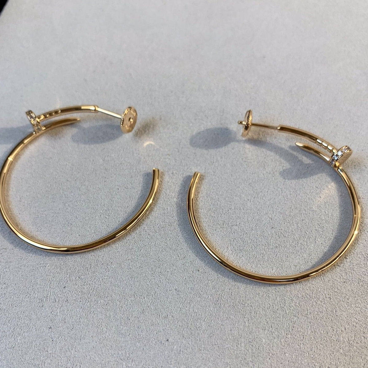 [Plus&Max]JUSTE EARRINGS GOLD DIAMONDS 1.8MM