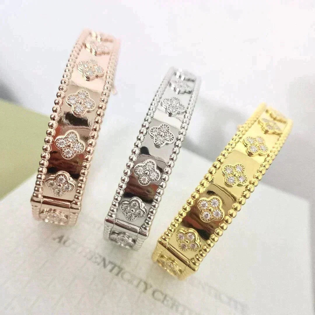 [Plus&Max]CLOVER BRACELET 8MM DIAMONDS