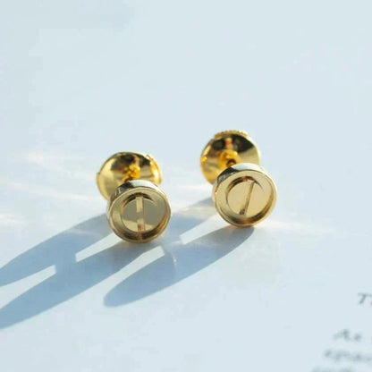 [Plus&Max]LOVE EARRINGS GOLD 10MM