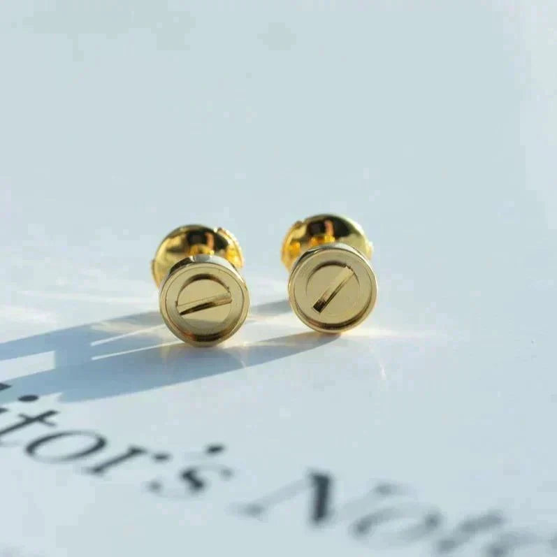 [Plus&Max]LOVE EARRINGS GOLD 10MM
