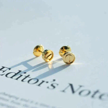 [Plus&Max]LOVE EARRINGS GOLD 10MM