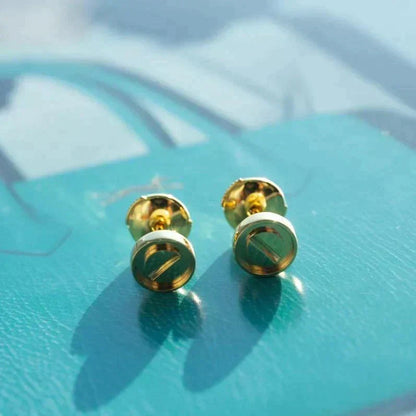 [Plus&Max]LOVE EARRINGS GOLD 10MM