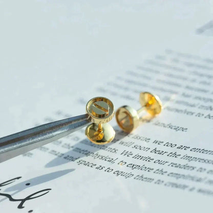 [Plus&Max]LOVE EARRINGS GOLD 10MM