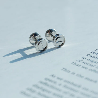 [Plus&Max]LOVE EARRINGS SILVER 10MM