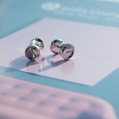 [Plus&Max]LOVE EARRINGS SILVER 10MM