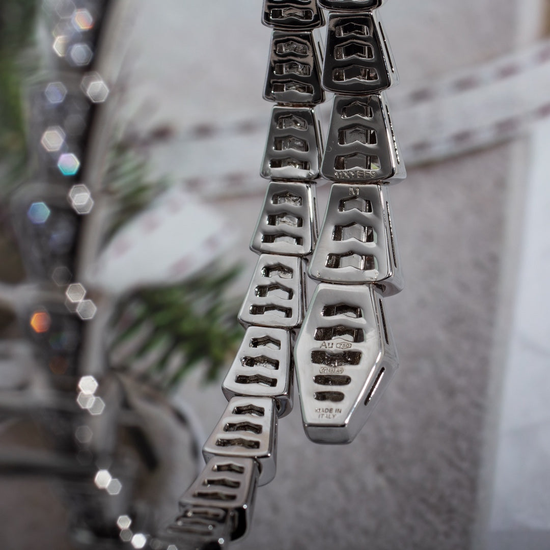 [Plus&max]SERPENTI BRACELET 6MM SILVER DIAMOND