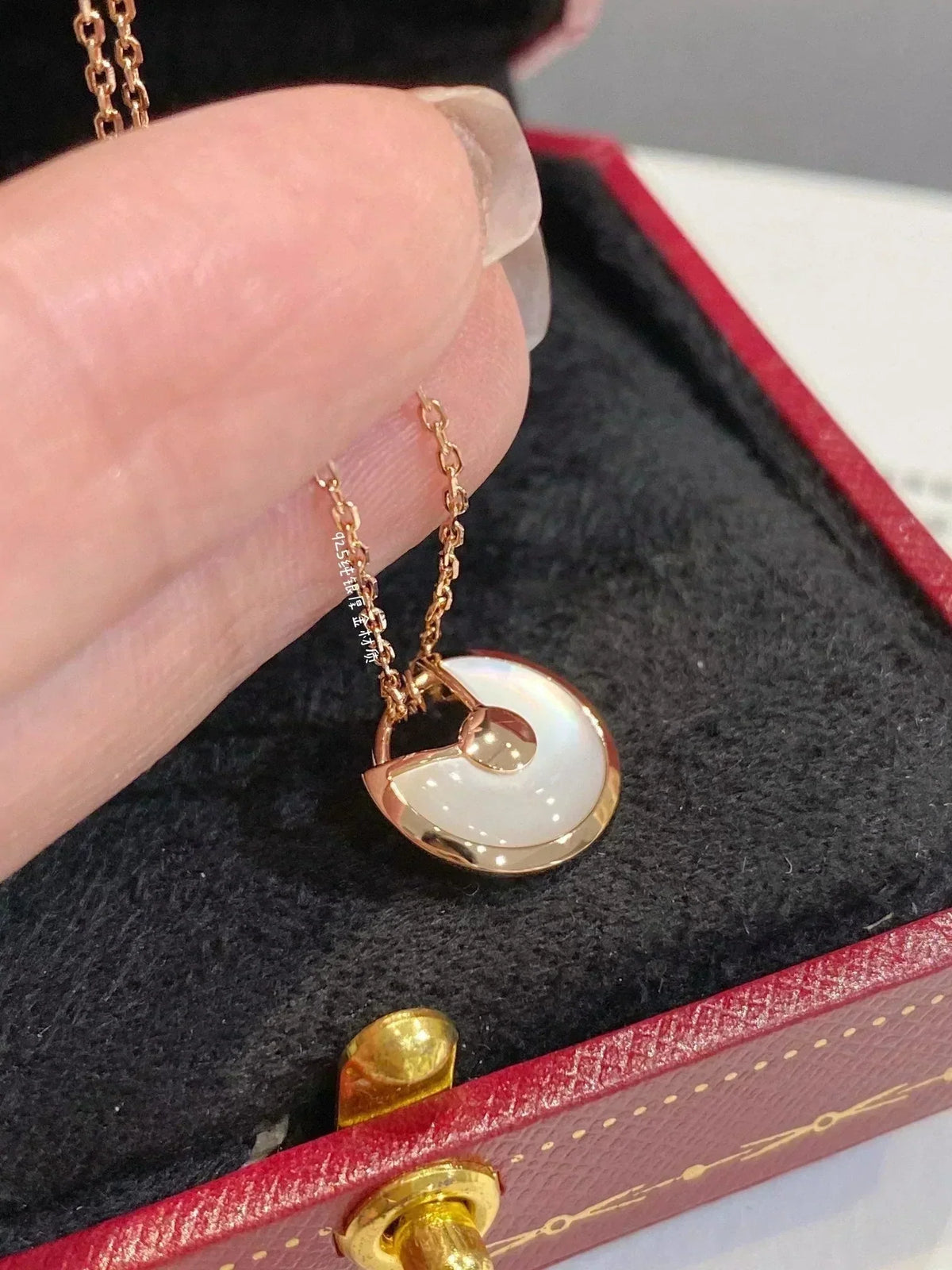 [Plus&Max]AMULETTE ROSE GOLD MOP NECKLACE