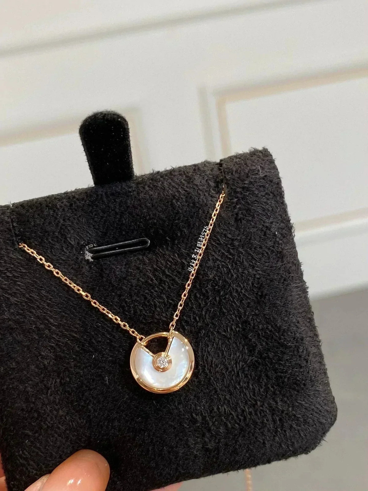 [Plus&Max]AMULETTE ROSE GOLD MOP NECKLACE