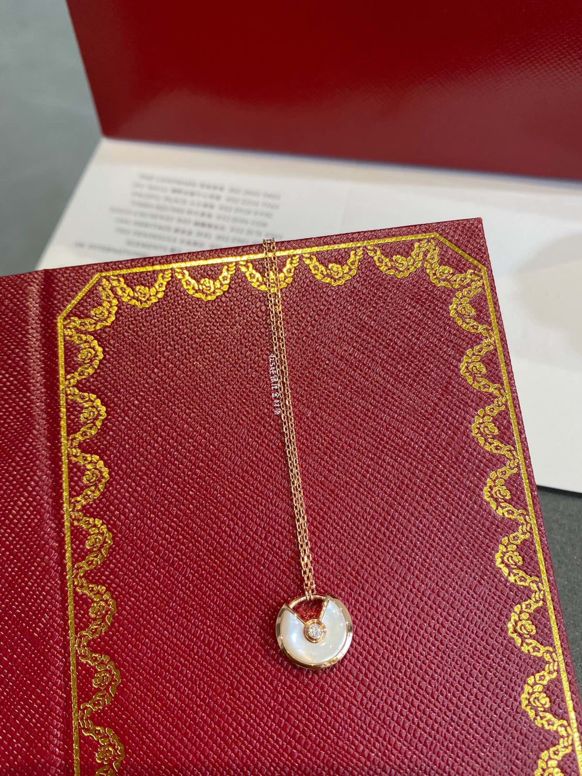 [Plus&Max]AMULETTE ROSE GOLD MOP NECKLACE