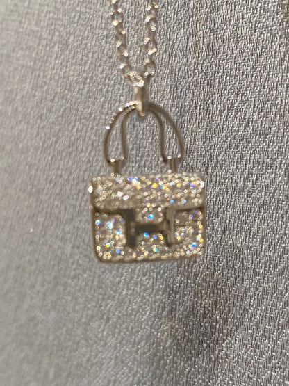 [Plus&Max]CONSTANCE PEDANT DIAMOND NECKLACE