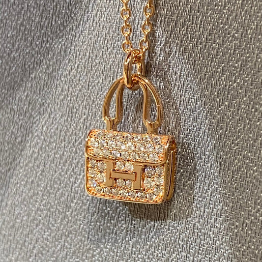 [Plus&Max]CONSTANCE PEDANT DIAMOND NECKLACE