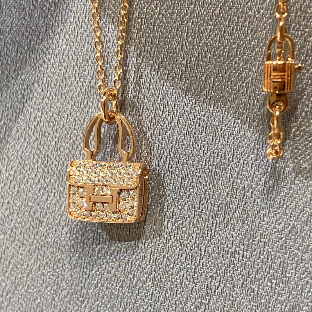 [Plus&Max]CONSTANCE PEDANT DIAMOND NECKLACE