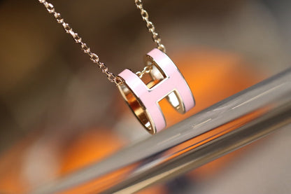 [Plus&Max]POP H PEDANT PINK GOLD