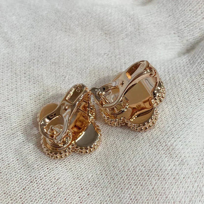 [Plus&Max]CLOVER MEDIUM 1 MOTIFS CARNELIAN  DIAMOND earrings