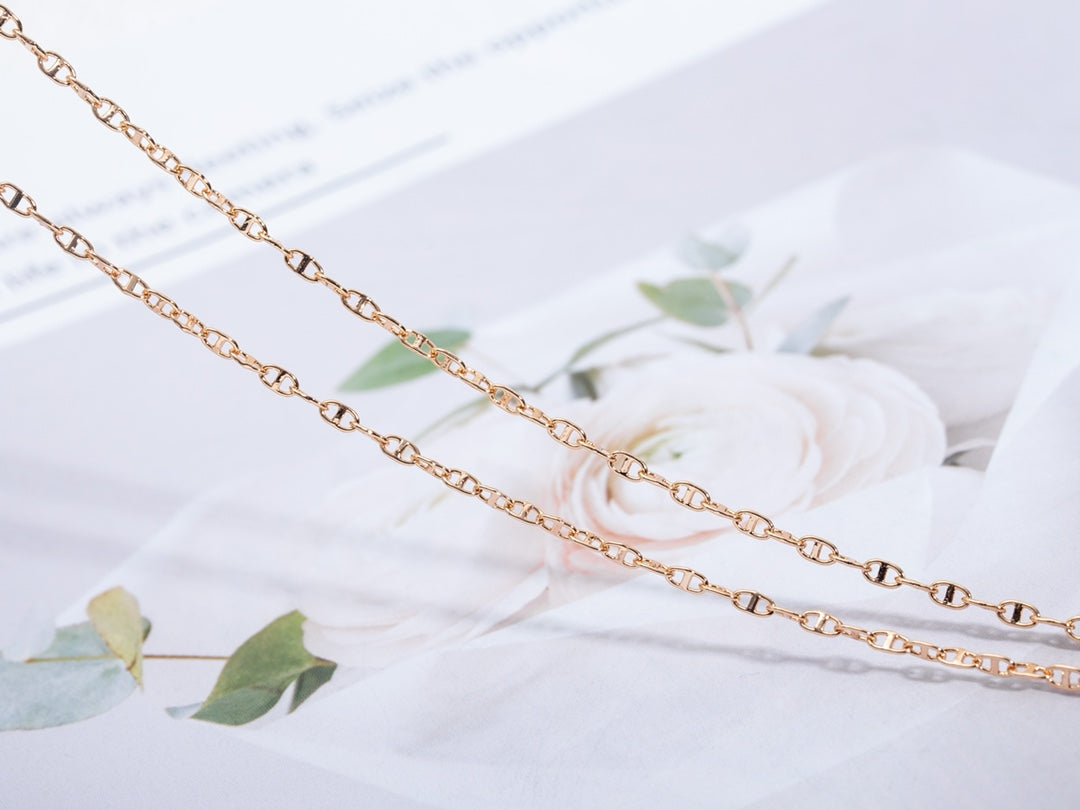 [Plus&Max]ECHAPPEE NECKLACE PINK GOLD