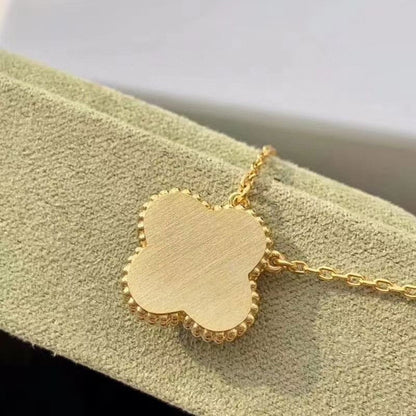 [Plus&Max]CLOVER 15MM DIAMOND TURQUOISE NECKLACE