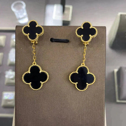 [Plus&Max]CLOVER 2 MOTIFS  EARRINGS (MULTIPLE CHOICESC