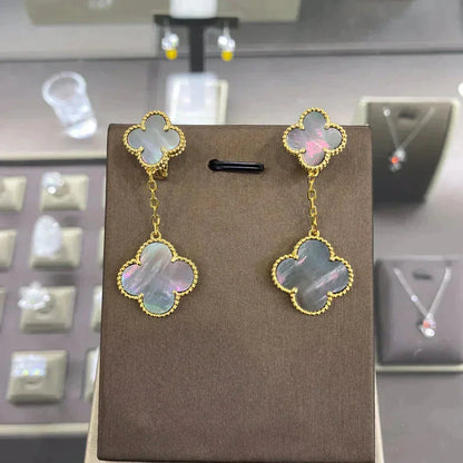 [Plus&Max]CLOVER 2 MOTIFS  EARRINGS (MULTIPLE CHOICESC