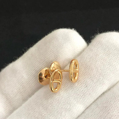 [Plus&Max]CHAINE SMALL EARRINGS GOLD AND SILVER