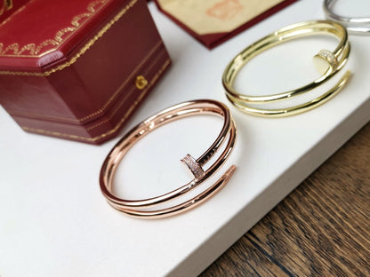[Plus&Max]JUSTE BRACELET 3.5MM DOUBLE ROW DIAMOND