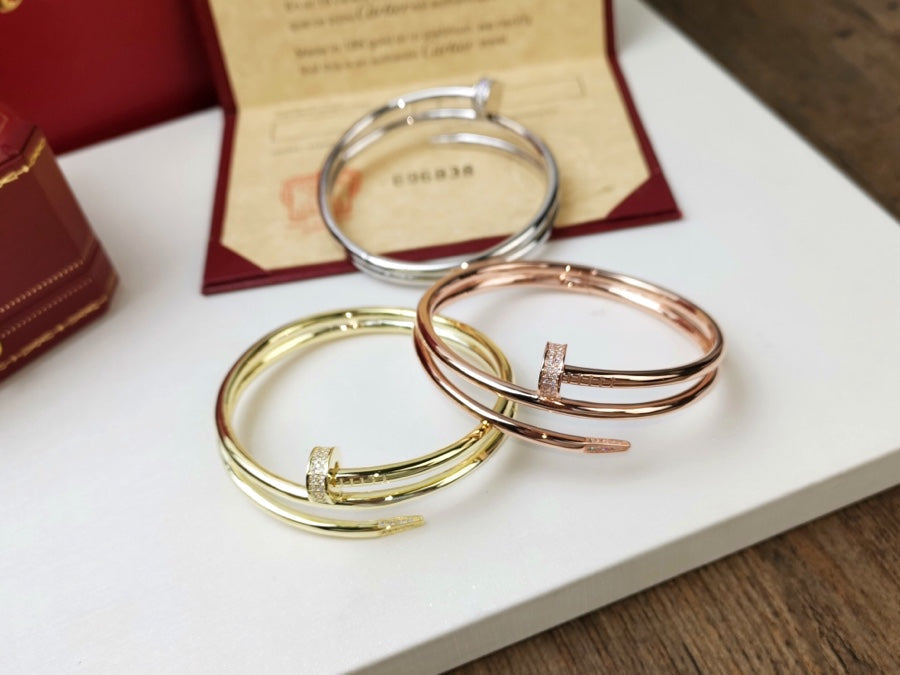 [Plus&Max]JUSTE BRACELET 3.5MM DOUBLE ROW DIAMOND