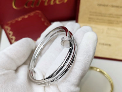 [Plus&Max]JUSTE BRACELET 3.5MM DOUBLE ROW DIAMOND