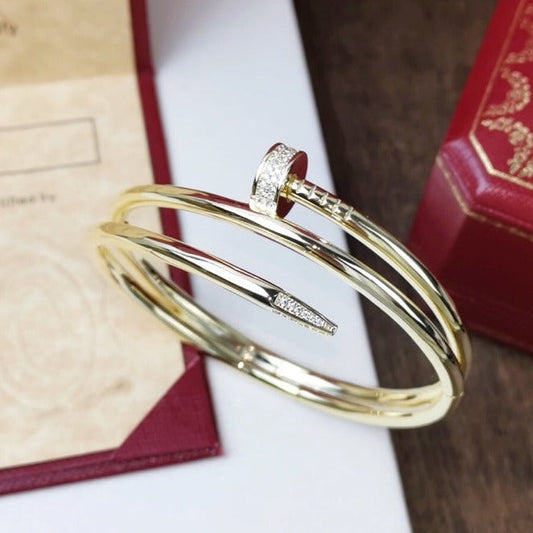[Plus&Max]JUSTE BRACELET 3.5MM DOUBLE ROW DIAMOND
