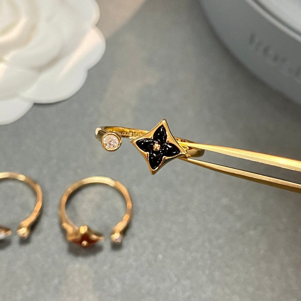 [Plus&Max]STAR 1 DIAMOND OPEN RING