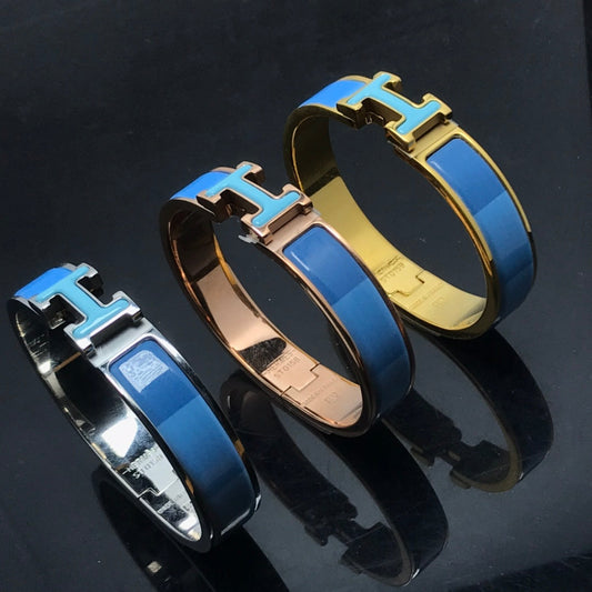 [Plus&Max]H BRACELET BLUE RAINBOW CERAMIC