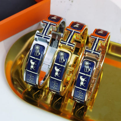 [Plus&Max]H COUVERTURES DARK BLUE BRACELET