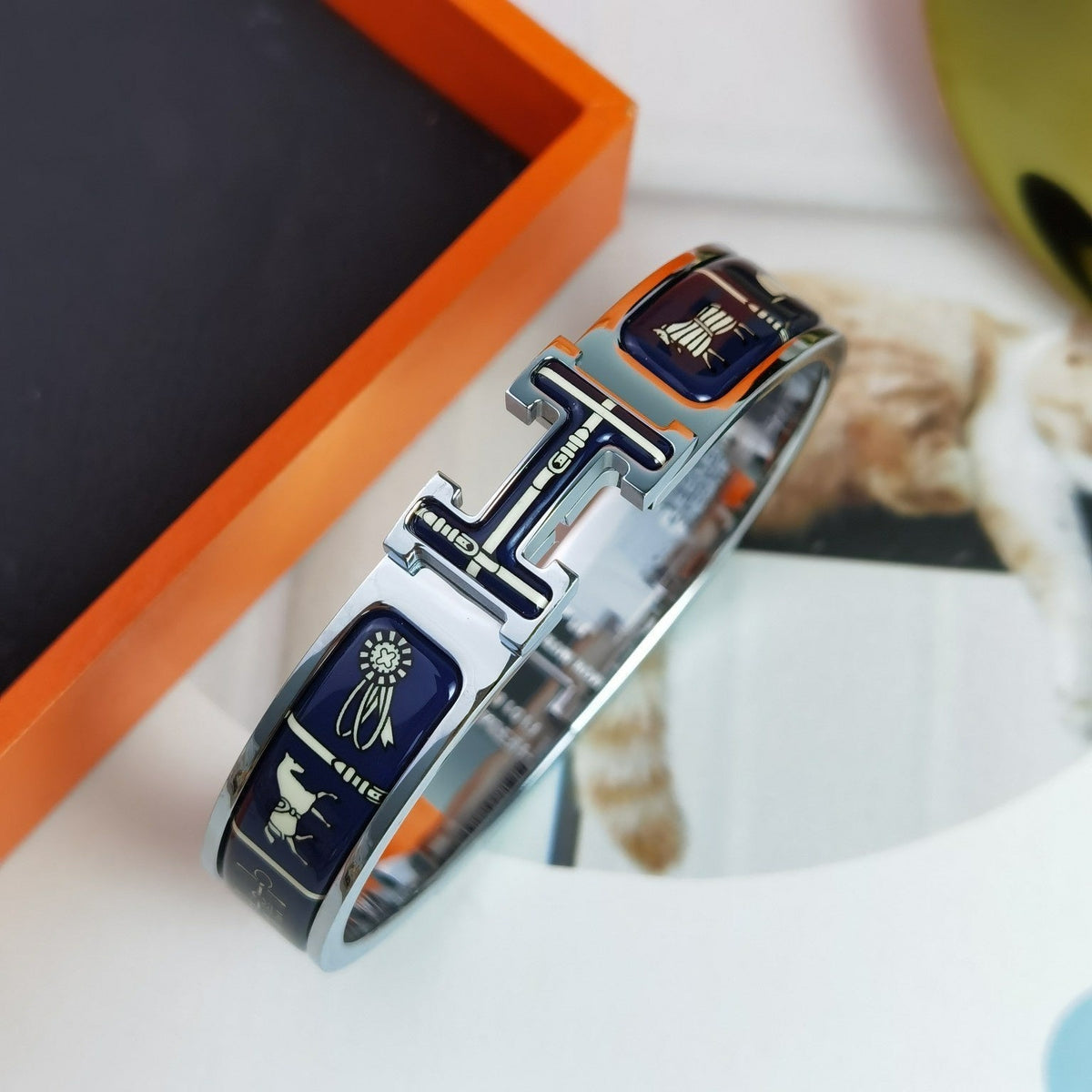 [Plus&Max]H COUVERTURES DARK BLUE BRACELET