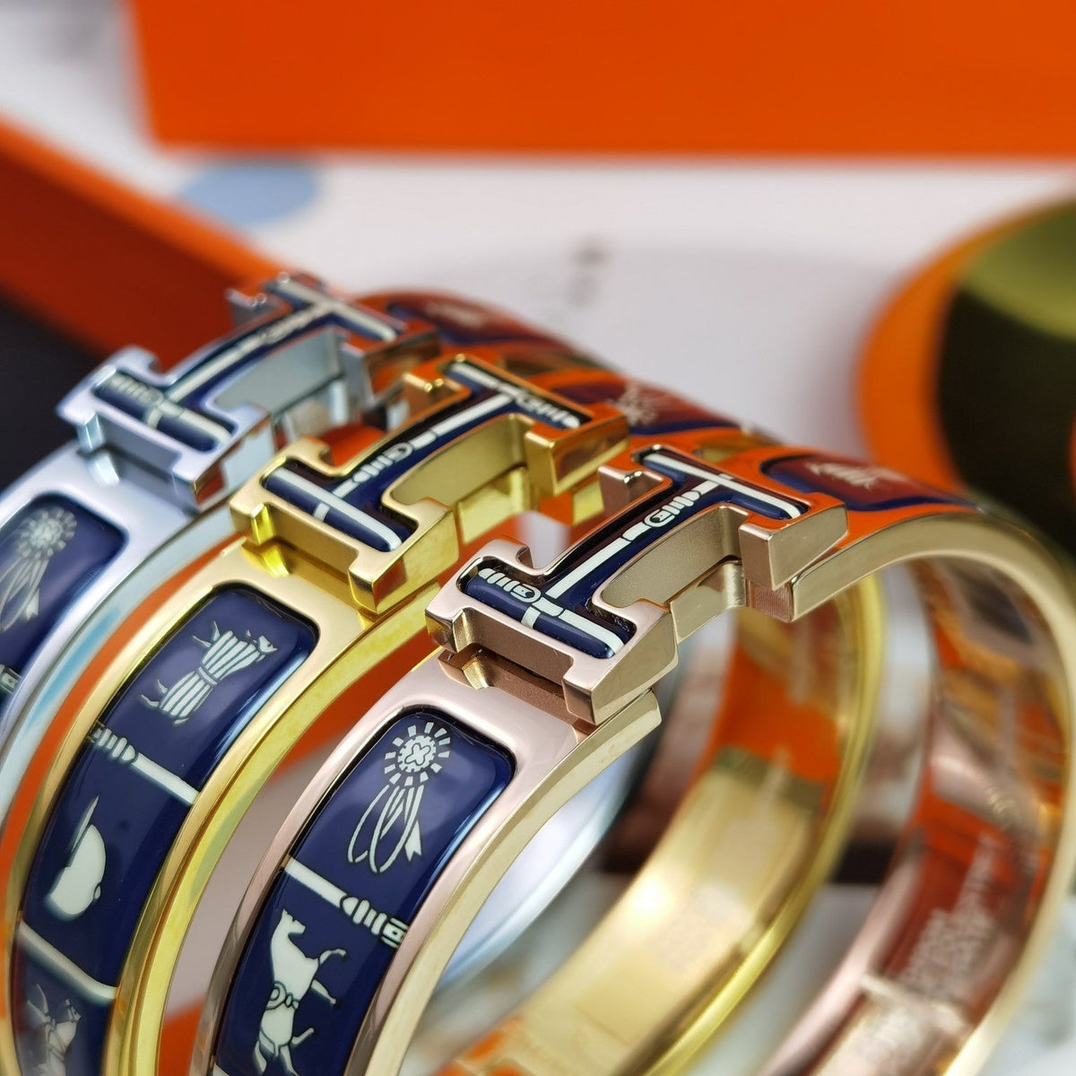 [Plus&Max]H COUVERTURES DARK BLUE BRACELET