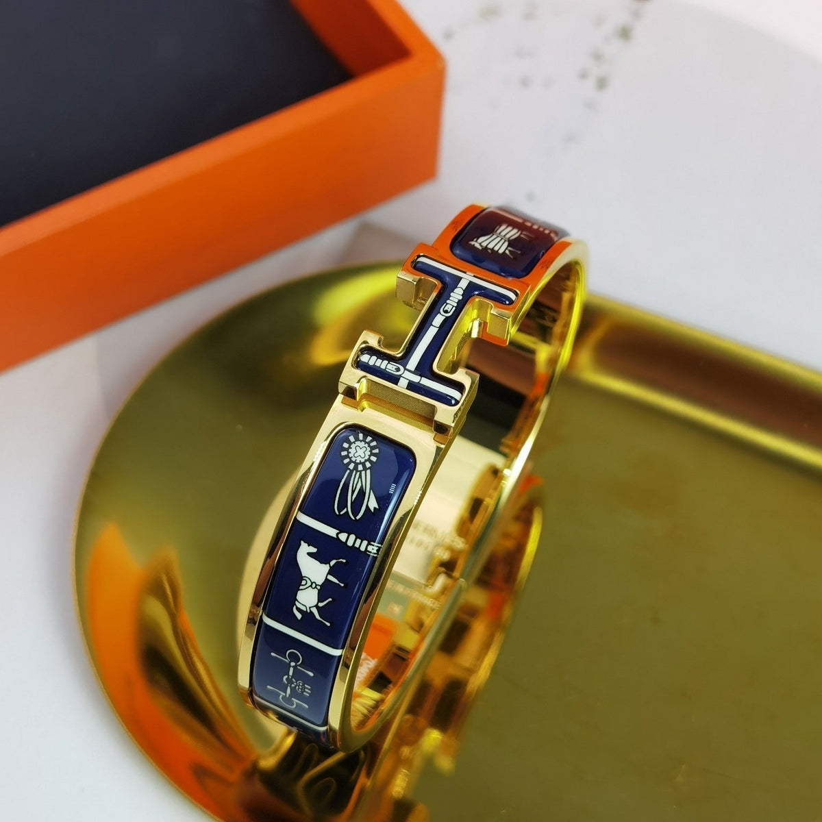 [Plus&Max]H COUVERTURES DARK BLUE BRACELET