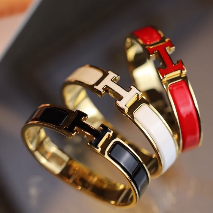 [Plus&Max]H BRACELET 12MM GOLD