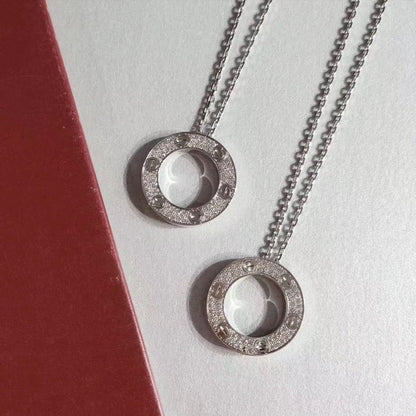 [Plus&Max]LOVE NECKLACE ADJUSTABLE SILVER