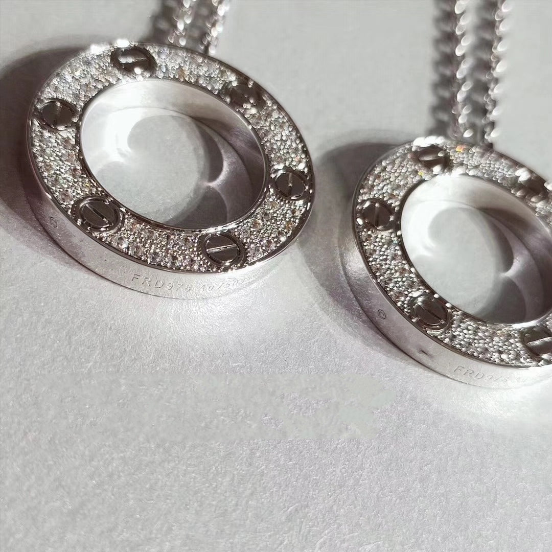 [Plus&Max]LOVE NECKLACE ADJUSTABLE SILVER