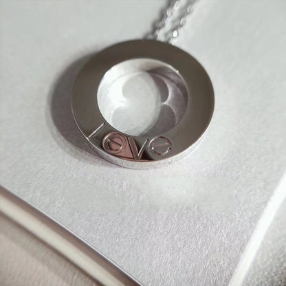 [Plus&Max]LOVE NECKLACE ADJUSTABLE SILVER