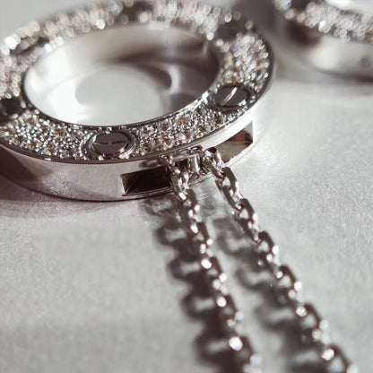 [Plus&Max]LOVE NECKLACE ADJUSTABLE SILVER