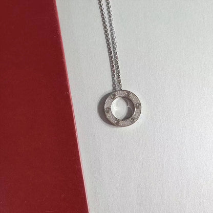 [Plus&Max]LOVE NECKLACE ADJUSTABLE SILVER