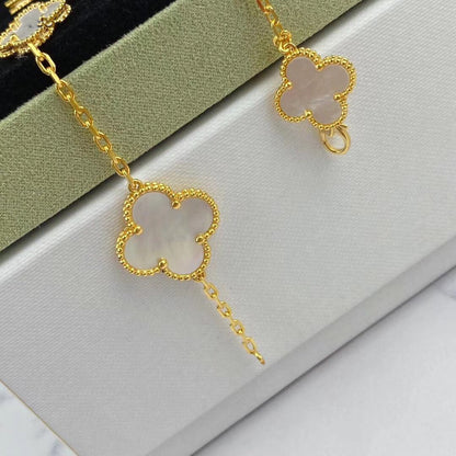 [Plus&Max]MAGIC CLOVER MOP GOLD BRACELET 5 MOTIFS